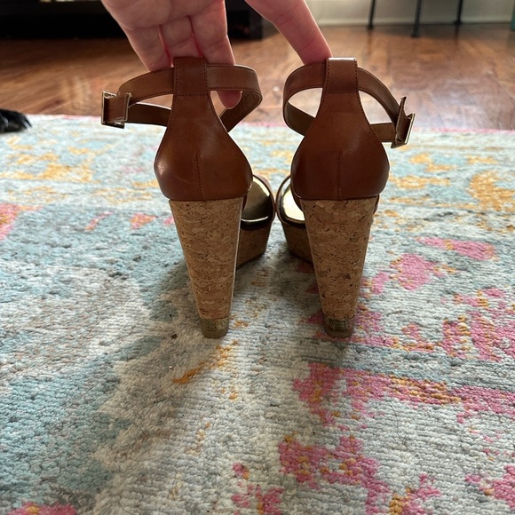 Jimmy Choo Brown Portia 120 Wedge Sandals - like new - Picture 7 of 11